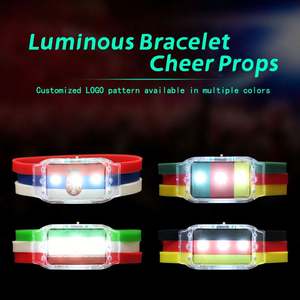 Pulseras LED con Logotipo Personalizado para Eventos - Pulseras Luminosas al por Mayor con Diseño de Bandera Nacional, Banda de Silicona Ajustable - Product Image 3