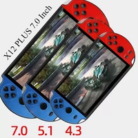 Vente en gros de consoles de jeux bon marché X12 Plus avec écran de 7,0 pouces, consoles de jeux portables, jouets pour garçons