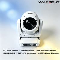 Projecteur Beam Mobile 295W Haute Performance avec Gobos Clairs et Couleurs Riches et Vibrantes pour DJ, Mariages et Petites Scènes