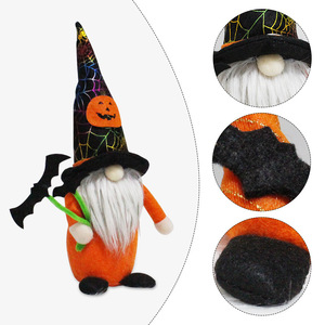 Muñeco de Halloween sin máscara con bastón de murciélago, figura de pie, estilo clásico, impresión digital para decoración de Halloween - Product Image 4