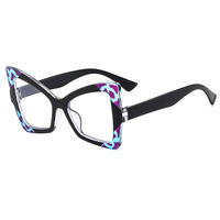 Nouvelles Lunettes Anti-Lumière Bleue pour Femmes, Style Punk Œil de Chat, Monture Complète, Verres AC, Tendance Transfrontalière 2025