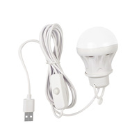 5V USB-A auf verzinntes Kabel mit EIN/AUS-501-Druckschalter-Verlängerungskabel für Neonreklame, Nachtlicht, LED-Streifen, Schreibtisch- und Pflanzenlampe