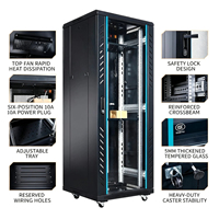 Armoire serveur sur pied de 1,6 m de profondeur, 19 pouces, 1640*600*800 mm, en acier laminé à froid SPCC, pour centre de données et réseau.