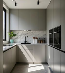 Nuevos Gabinetes de Cocina Modulares de Madera de Alta Gama para Villas, Apartamentos y Hogares - Product Image 1