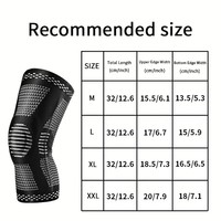 Genouillère de protection professionnelle en néoprène tricoté en nylon, haute élasticité, antidérapante, pour activités de plein air et fitness