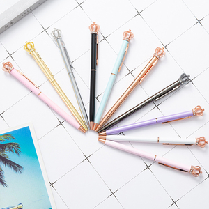 Nducjh — <span class=keywords><strong>stylo</strong></span> à <span class=keywords><strong>bille</strong></span> personnalisé et amincissant, en métal, avec grande couronne, pour femmes, cadeau de <span class=keywords><strong>luxe</strong></span> - Product Image 6