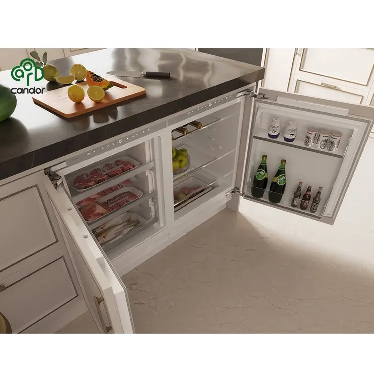 Candor – congélateur 106L et petit réfrigérateur 135L intégré sous le comptoir réfrigérateur pour la décoration de toute la maison