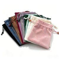 Sac à poussière en velours écologique OEM avec cordon de serrage, emballage cadeau personnalisé avec logo, pochette de rangement réutilisable, multicolore