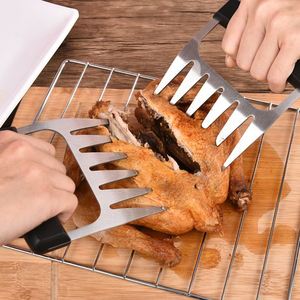 Nouvelles pinces à viande en métal personnalisées pour déchiqueter le porc, le poulet, la dinde et le bœuf - Product Image 4