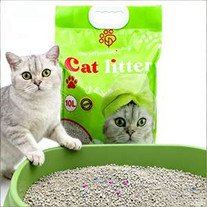 DongnaiPETS Manufacturer Direct Sale High Quality Eco-Friendly Flushable ABSORBENT <b>Bentonite</b> Cat Litter 8kg Odor-Control Fast - Product Image 1
