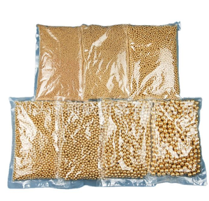 Decorazioni in Zucchero Dorato Lucido, Perle di Zucchero per <span class=keywords><strong>Torte</strong></span>, <span class=keywords><strong>Accessori</strong></span> per Pasticceria, Decorazioni per Feste di <span class=keywords><strong>Compleanno</strong></span>, Solo Decorazioni in Perle di Zucchero - Product Image 2