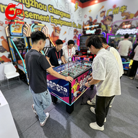 Station de jeu de baby-foot en métal et verre avec plateau en verre trempé, machine d'arcade de football pour 2 joueurs, à jetons, pour la vente en gros aux salles d'arcade