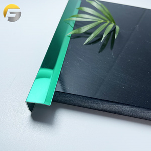 ZB0077 angolo di rivestimento del bordo delle piastrelle <span class=keywords><strong>in</strong></span> <span class=keywords><strong>acciaio</strong></span> inossidabile <span class=keywords><strong>in</strong></span> metallo esterno profilo di protezione interno per battiscopa a bordo - Product Image 6