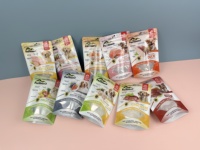 Kemasan Kantong Makanan Anjing Segel Panas Sampel Gratis 3 PE Logo Kustom Makanan Hewan Peliharaan Lezat dalam Aluminium Foil Mylar Paket Camilan Alami