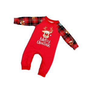 Conjunto de Loungewear Macio de Manga Comprida Estampado com Desenhos de Veado e Letras de Desenho Animado, Estilo Europeu Americano, para o Natal em Família - Mais Vendido - Product Image 5