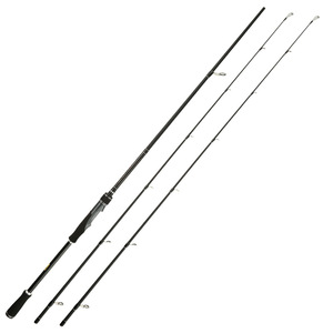 Canne à pêche Super Rigide à Manche Droit en Carbone MH H <span class=keywords><strong>Double</strong></span> Pointe 95cm Longueur Réduite Light Thunder Black Medium Fast Eva - Product Image 1