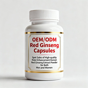 Kırmızı <span class=keywords><strong>Ginseng</strong></span> Kapsülleri, Yüksek Kaliteli Erkek Performans Arttırıcı Kore Kırmızı <span class=keywords><strong>Ginseng</strong></span> Ekstresi Tozu Erkek ve Kadın 60 OEM/ODM Spot Satışları - Product Image 1