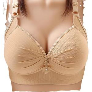 高品質の新工場直販プラスサイズの女性の下着工場卸売薄いブラ調整可能なスリング。 - Product Image 4