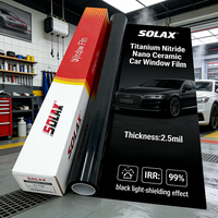 Película de Tinte de Nitruro de Titanio para Ventanas de Automóviles con Rechazo de Calor Alto, Nano Cerámica, No Metálica, con Logotipo Personalizado, Embalaje OEM