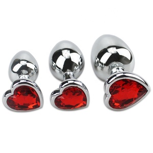 Jouets sexuels pour adultes en acier inoxydable, plusieurs couleurs, en forme <span class=keywords><strong>de</strong></span> cœur, <span class=keywords><strong>plug</strong></span> métallique, <span class=keywords><strong>anal</strong></span> - Product Image 6