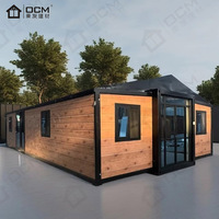 Micro-maison modulaire préfabriquée de 20 pieds 40 pieds, maison conteneur pliable et extensible avec cuisine et salle de bain