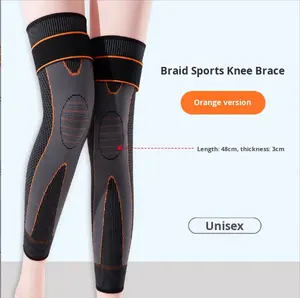 Genouillère Chauffante aux Herbes d'Armoise, Prix Usine, pour Soulagement des Douleurs Articulaires, Sangle Élargie pour Sports de Plein Air et Chaleur - Product Image 4