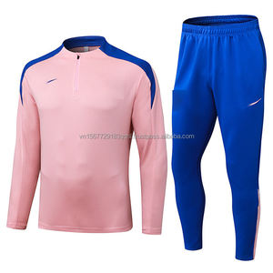 2026 New Football Half-Zip Training Suit Customizable Club Match Presentation Long Sleeve Quick-Dry Outfit Set - Product Image 1