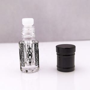 Arabische nachfüllbare Parfüm flasche leere Tola Flasche Gold schwarz Druck Attar Flasche - Product Image 3