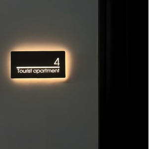 Tùy chỉnh số KHÁCH SẠN LED dấu hiệu không gỉ sàn cửa trường số LED Biểu tượng dấu hiệu 3D Địa Chỉ Led signage nhà nubmers dấu hiệu - Product Image 1