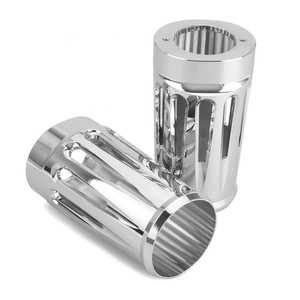 Cache-curseur de fourche avant chromé en aluminium CNC style cam pour <span class=keywords><strong>Harley</strong></span> Touring Road King 1980 et plus - Product Image 6