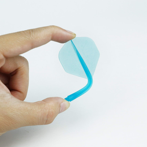 Flotteur de fléchettes en plastique 2BA intégré au fût, forme grande aile - Product Image 5