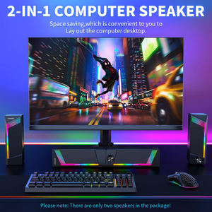 ลำโพงเกมมิ่งไร้สายขนาดเล็กแบบมินิ พร้อมไฟ LED หลากสีสัน ติดตั้งง่าย จัดส่งรวดเร็ว ลำโพงคู่แบบฟูลเรนจ์ - Product Image 2