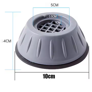 4 pièces Patins de nivellement universels anti-vibration, antidérapants et silencieux en plastique et caoutchouc pour machines à laver et meubles, pour appareils électroménagers - Product Image 1