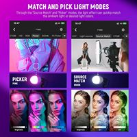 Neewer App Control 6w Led Ampoules Prises En Porcelaine Softboxes Rgb Softbox Kit D'éclairage Pour Studio Photographie Éclairage