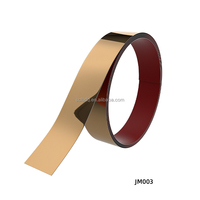 Papier peint personnalisé de luxe en PVC miroir doré auto-adhésif à texture métallique pour la décoration des murs, des plafonds et des meubles