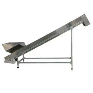 BIFA Food Grade PU Putih Kuat atau Sabuk PVC Condong Conveyor dengan Hopper dengan Mesin Fokus Rok