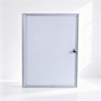 Armoire murale durable avec porte transparente et serrure métallique pour protéger les documents importants