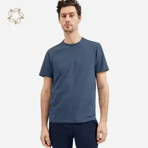 Của nam giới T-Shirts gai của nam giới đồng bằng nhuộm tay áo ngắn T-Shirts trống gai người đàn ông T-Shirt sinh thái thân thiện Tees tùy chỉnh Tops