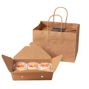 Sản xuất Biscuit bao bì hộp và Kraft túi giấy xử lý hỗn hợp kích thước món quà hoàn hảo thực phẩm mua sắm bán lẻ Đảng takeout Túi - Product Image 1