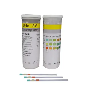 URCI Strip Tes Reagen Urinolisis, 3V GP untuk Glukosa PH Protein, Tes Urin Klinis Medis, Dipstick