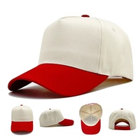 Gorra de Béisbol de 5 Paneles Personalizada con Bordado, Gorra de Béisbol con Logotipo Impreso en Dos Tonos