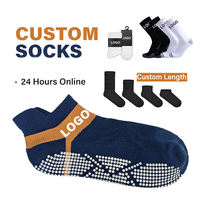 Chaussettes de sport personnalisées, couleur personnalisée, design personnalisé, antidérapantes, pour la course à pied