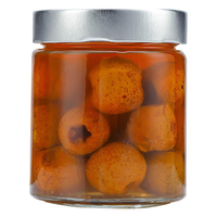 Bocaux en verre à large bouche Offre Spéciale clair pour sauce au miel avec couvercle en métal 250 ml 380 ml 8 oz 16 oz