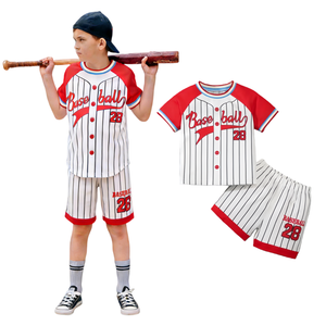 Maillots de baseball personnalisés pour jeunes Tops Ice Creamm Chemises et shorts de baseball pour enfants Uniformes de baseball et de softball sublimés - Product Image 4