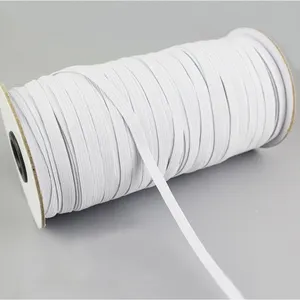 1/4 “编织弹性 1/4 白色橡胶带，用于面膜