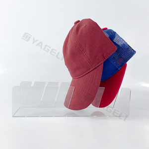 Support d'affichage pour casquette de baseball en acrylique transparent, nouveau <span class=keywords><strong>design</strong></span>, vente en gros Yageli - Product Image 6