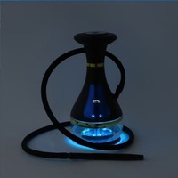 Chicha électronique rechargeable de luxe de haute qualité, ensemble portable, écologique, mini, avec écran LED, en acier inoxydable, personnalisable