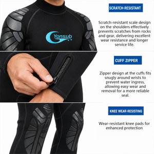 <span class=keywords><strong>Muta</strong></span> Subacquea in Neoprene da 5MM per Adulti con Cinque Cerniere, Termica per Nuoto in Acque Libere, Pesca Subacquea e Apnea - Product Image 4