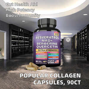 Cápsulas de NAD+ de Marca Privada, Resveratrol 1000 mg con NAD+ Liposomal, Trans-Resveratrol, Quercetina, Betaína, Fisetina - Product Image 2