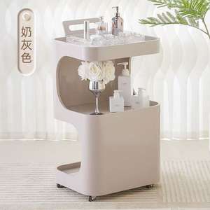 Chariot de Barbier Moderne Haut de Gamme en Plastique, Portable, à 4 Roues, Multifonctionnel, Chariot de Rangement Durable pour Salon de Pédicure - Product Image 3